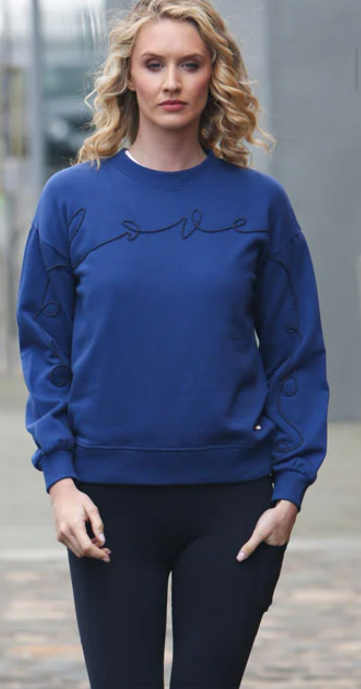 Relax &Renew Rebecca Sweater in Navy