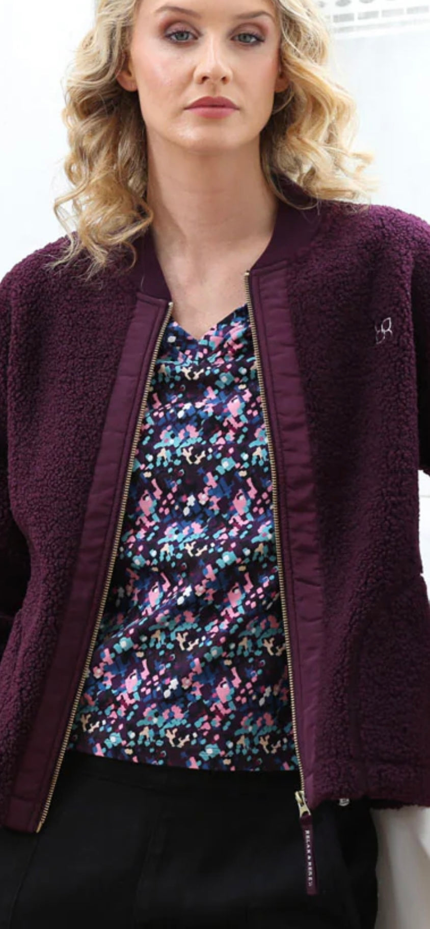 Heidi Borg Bomber Jacket Plum