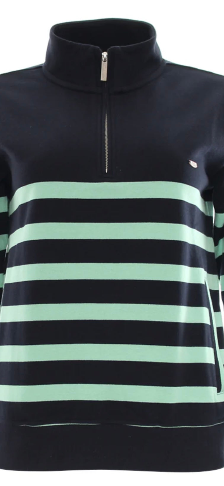 Relax & Renew Lena Half Zip Navy