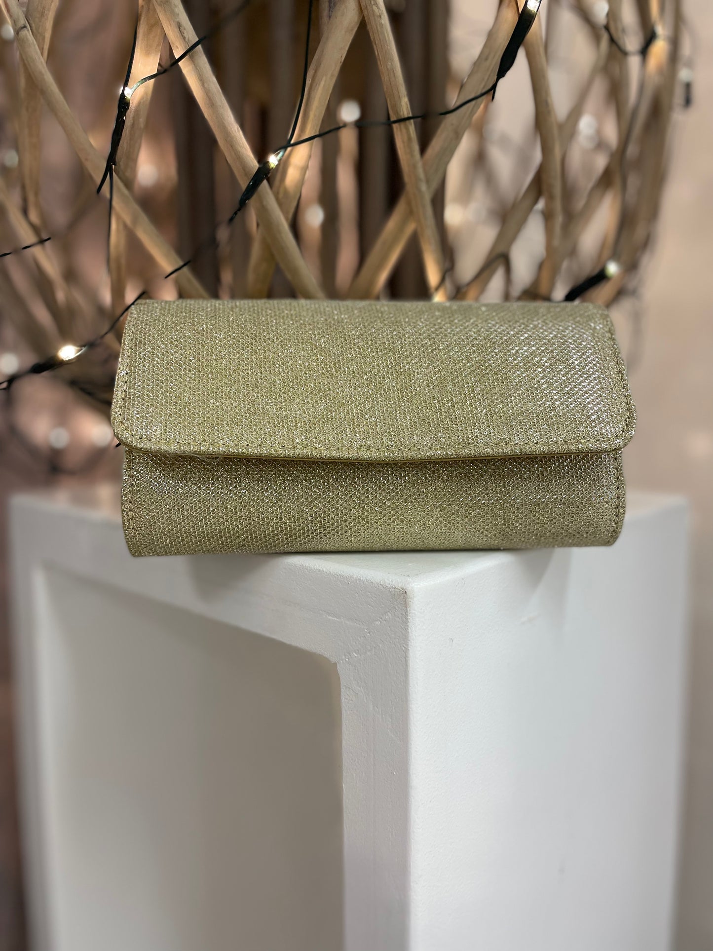 Gold Clutch Bag