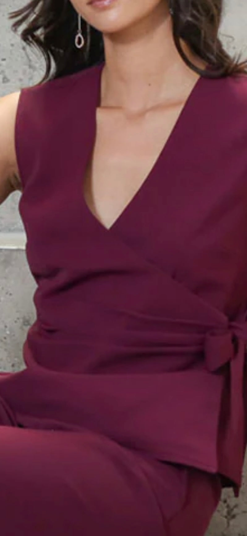 Zabrina Waistcoat Cranberry
