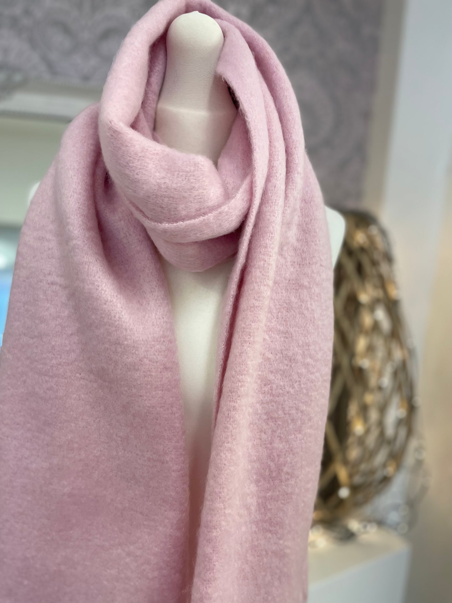 Large Baby Pink Scarf