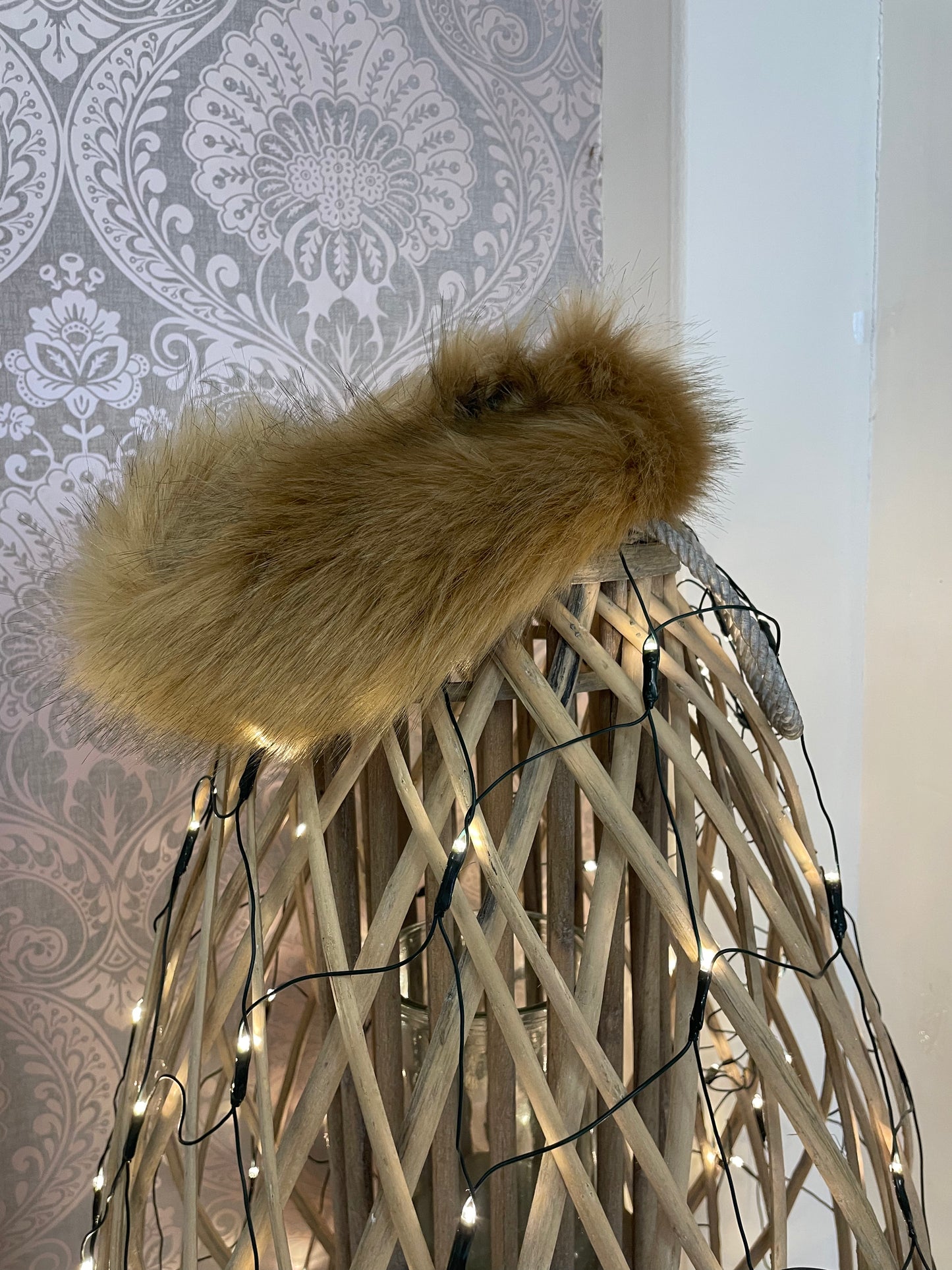 Brown Fur Headband/Hat