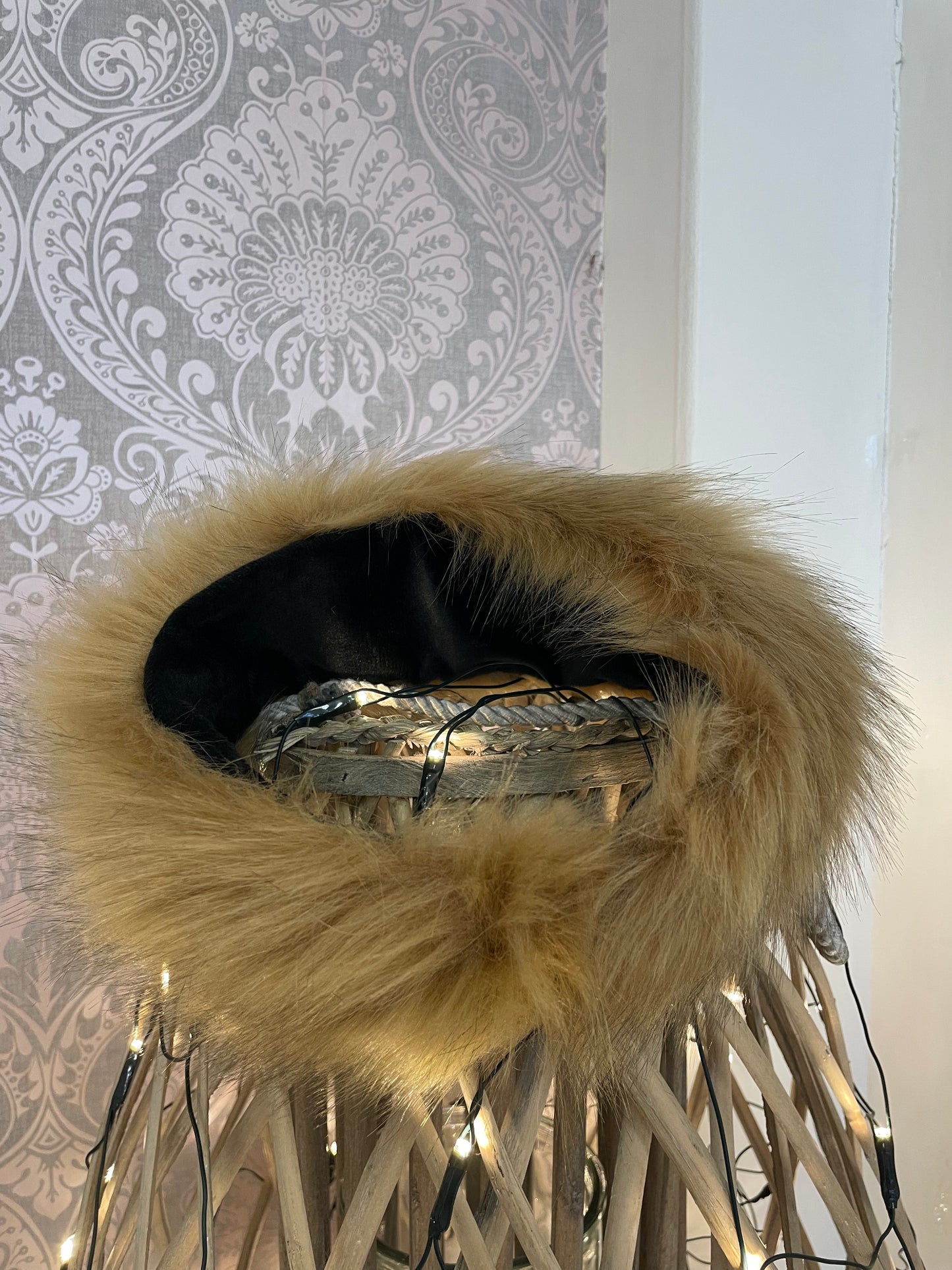 Brown Fur Headband/Hat