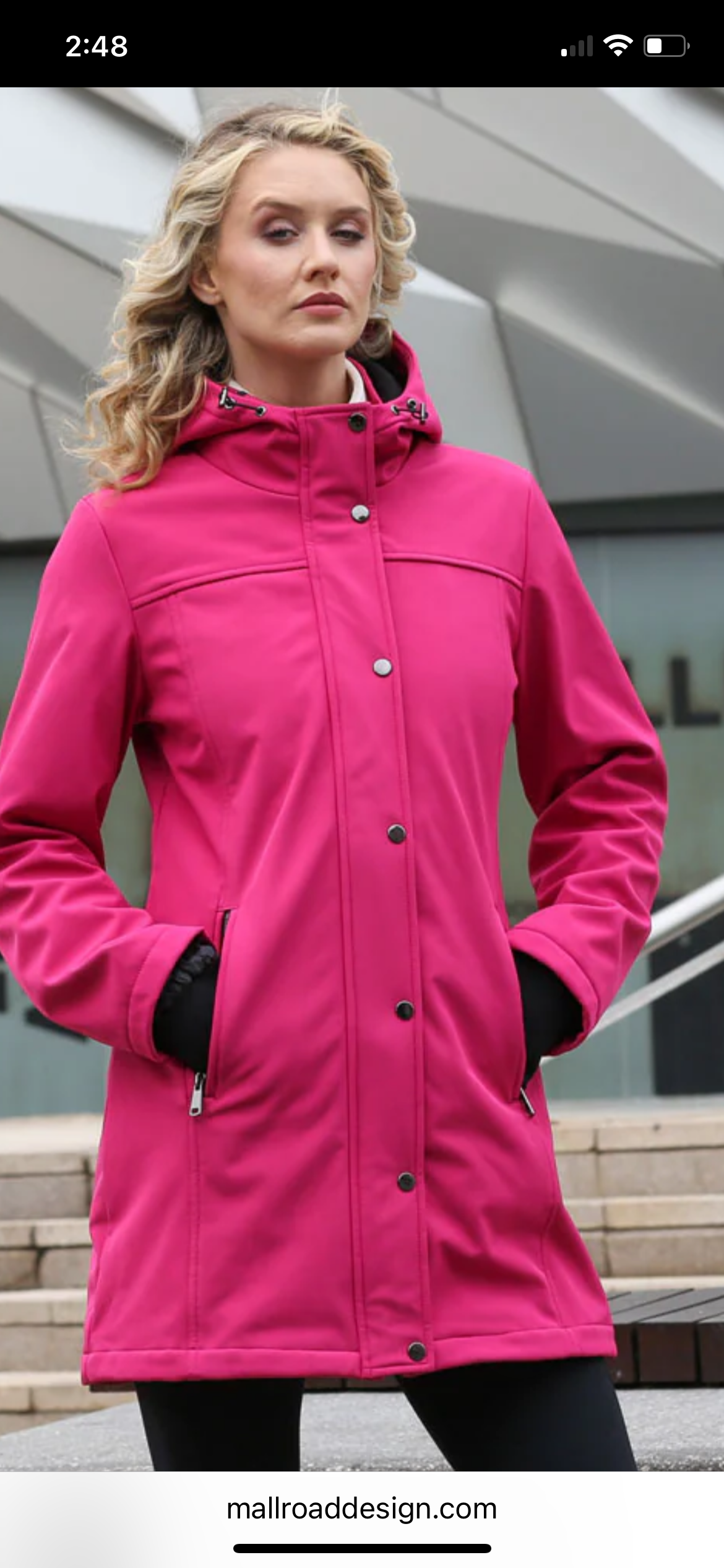 Camilla Coat Cerise Pink