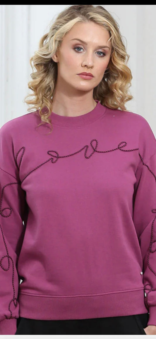 Relax & Renew Rebecca Sweater Plum