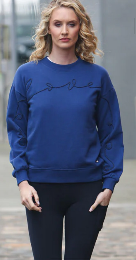 Relax &Renew Rebecca Sweater in Navy