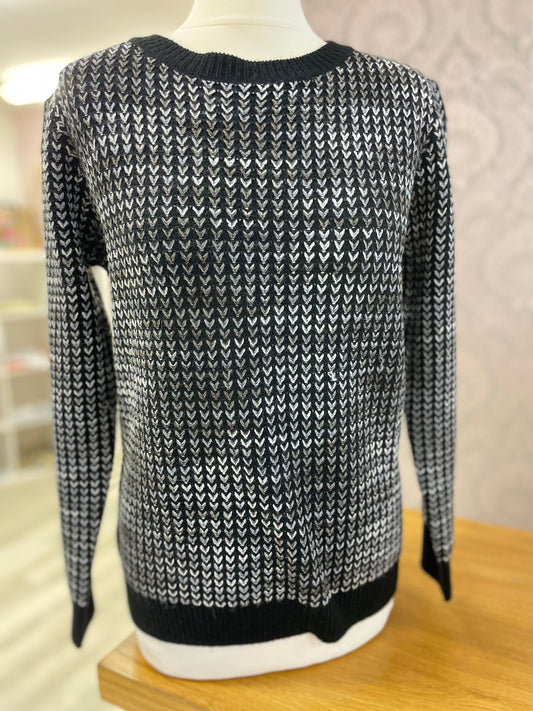 Lily & Ruby Black Combo Jumper