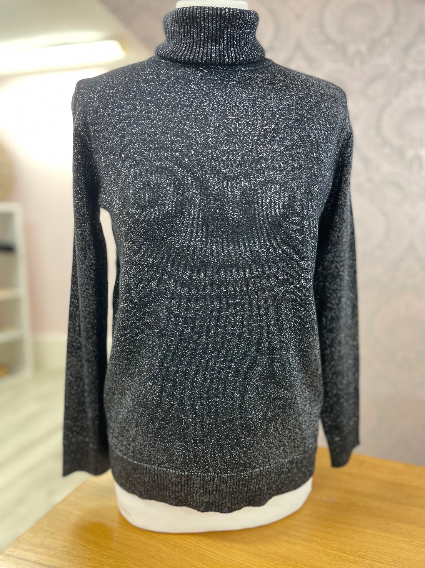 Lily & Ruby Glitter Polo Neck