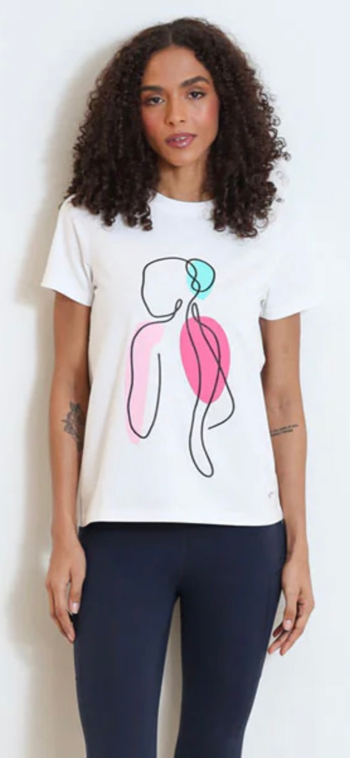 Relax & Renew Meryl Tee in White