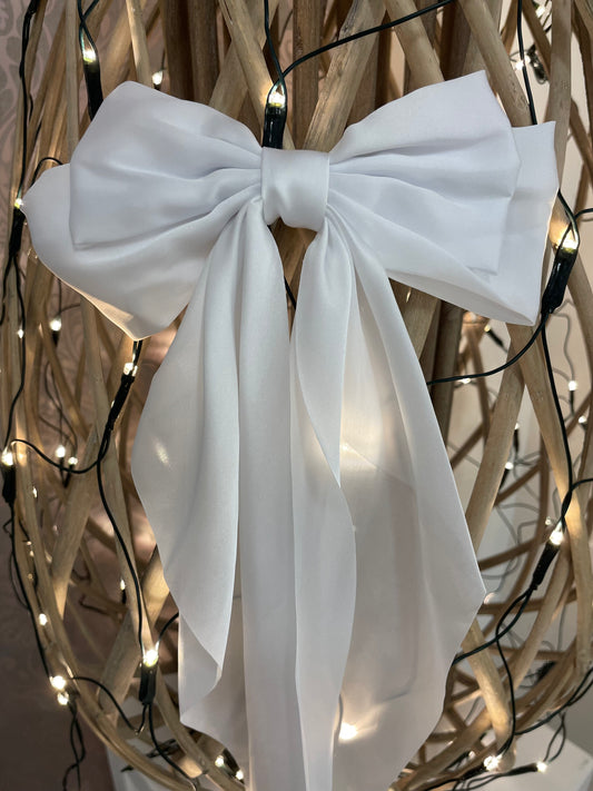 Extra Large White Bow