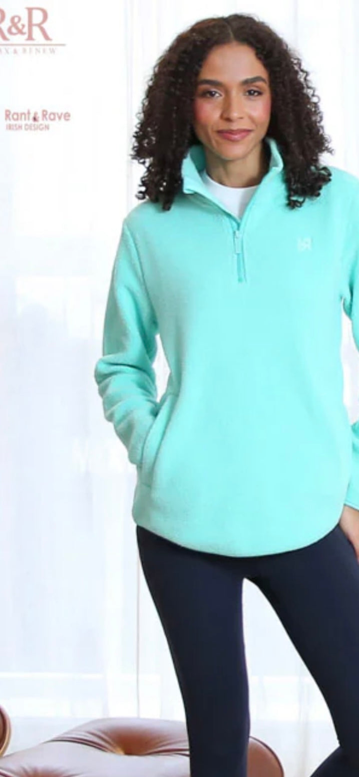 Relax & Renew Angie 1/2 Zip Tourquise