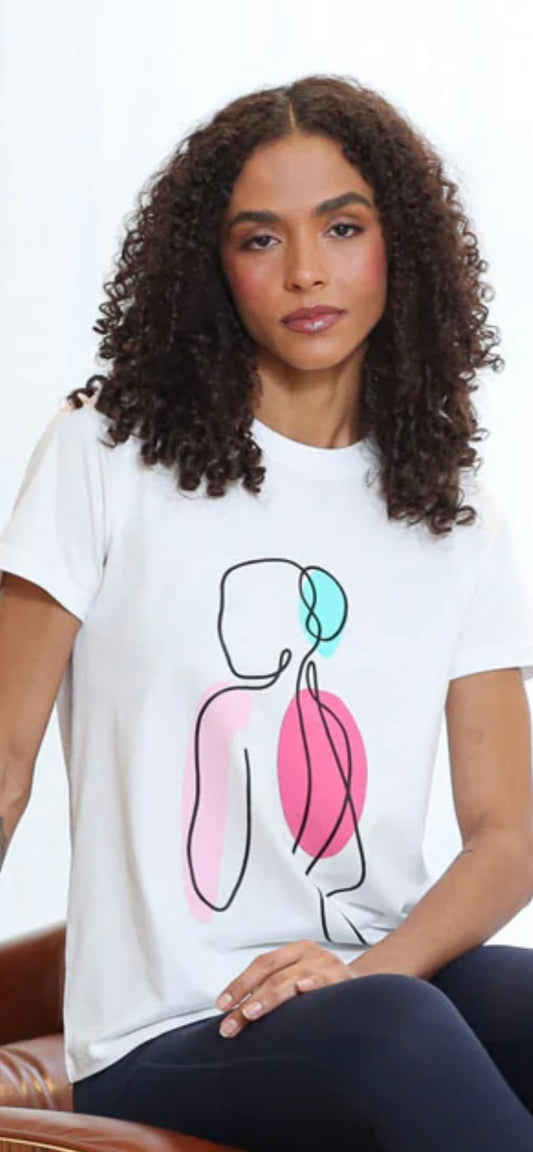 Relax & Renew Meryl Tee in White