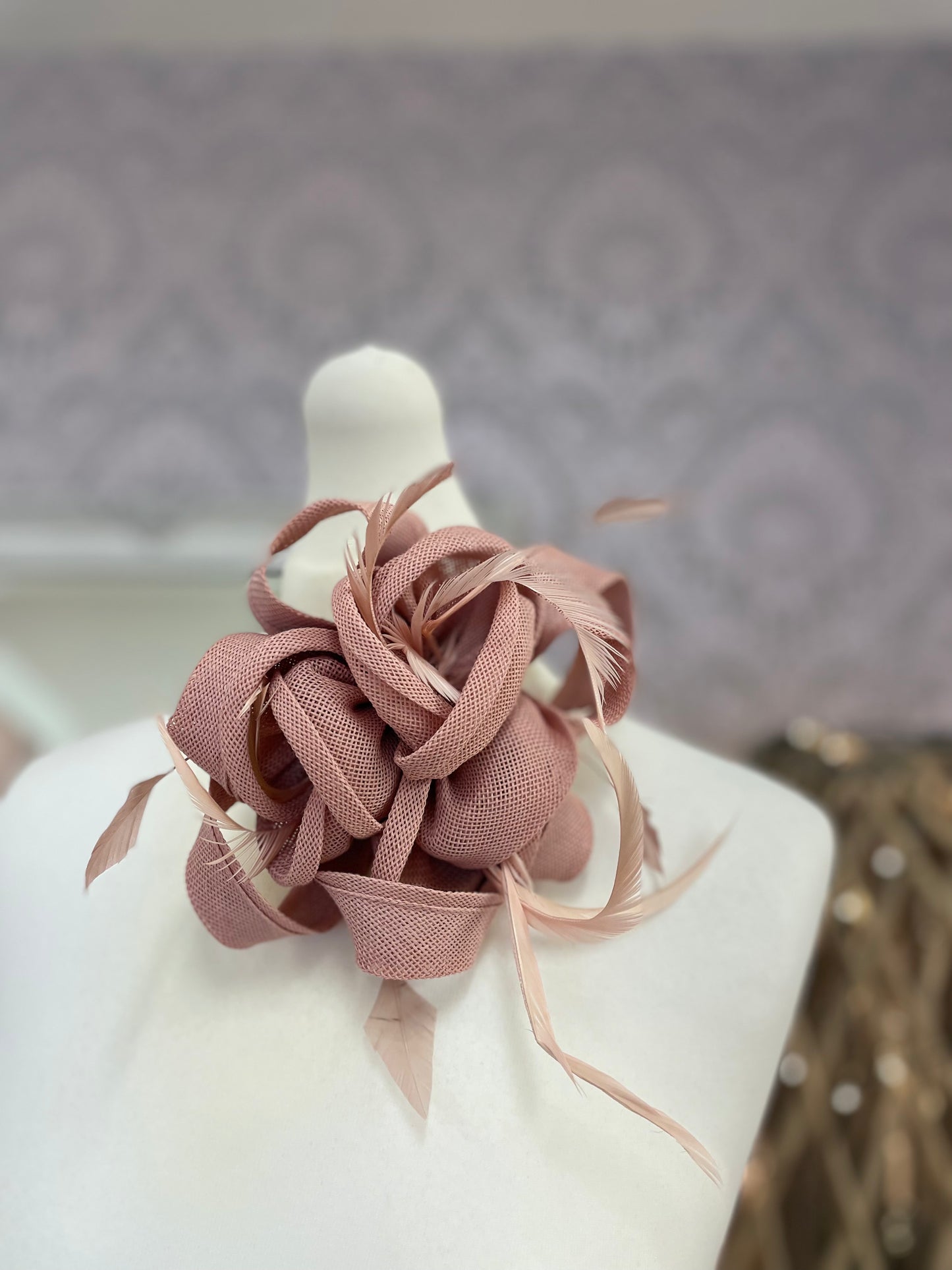 Blush Pink Fascinator