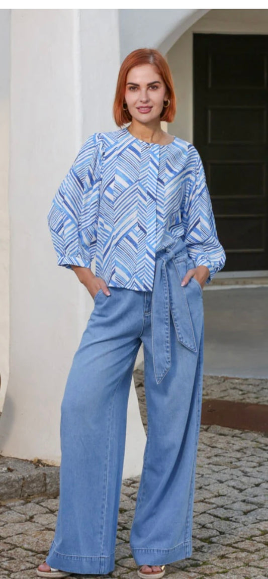 Rant & Rave Alexis Blouse Blue