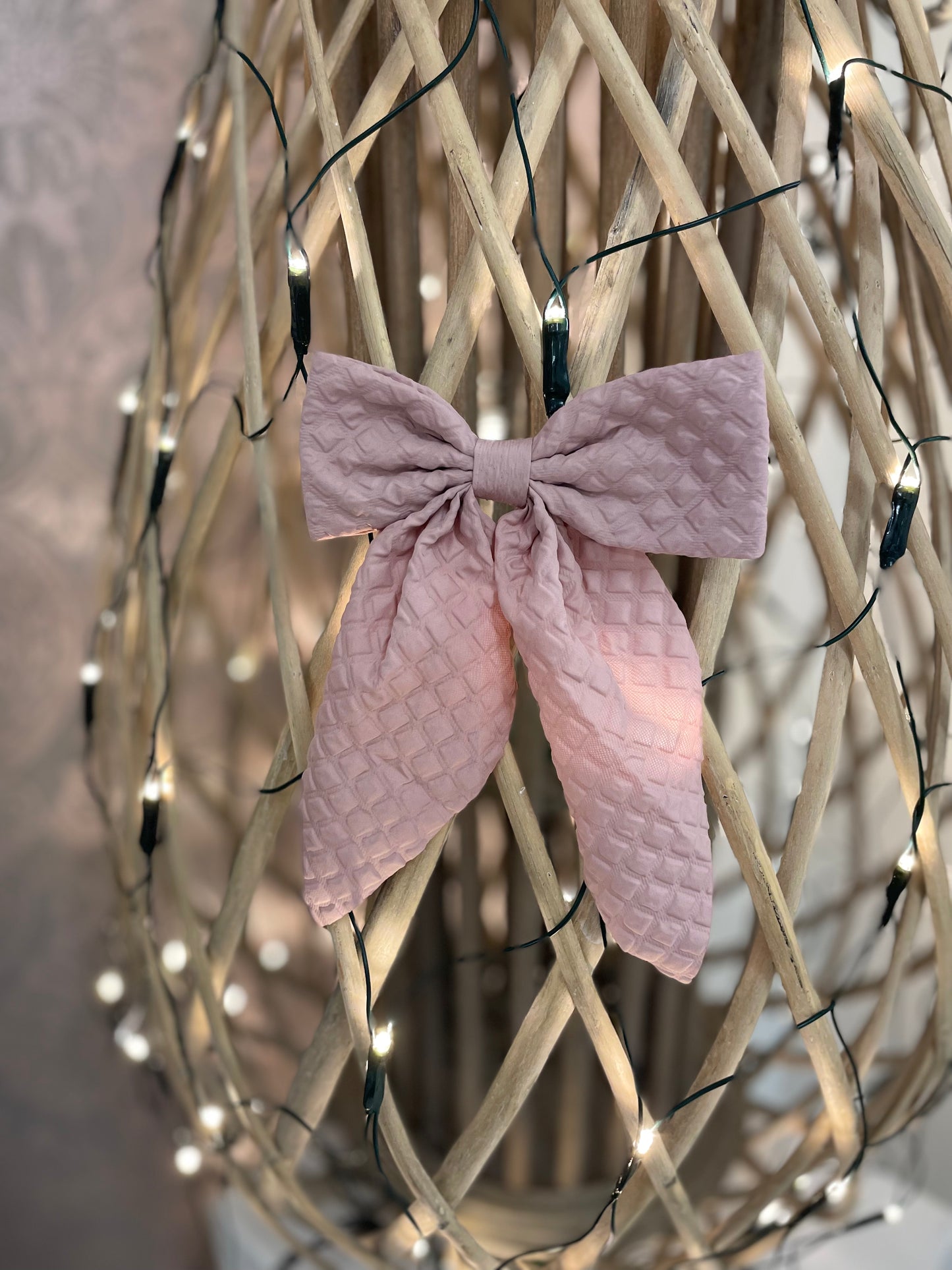 Small Blush Pink Bow