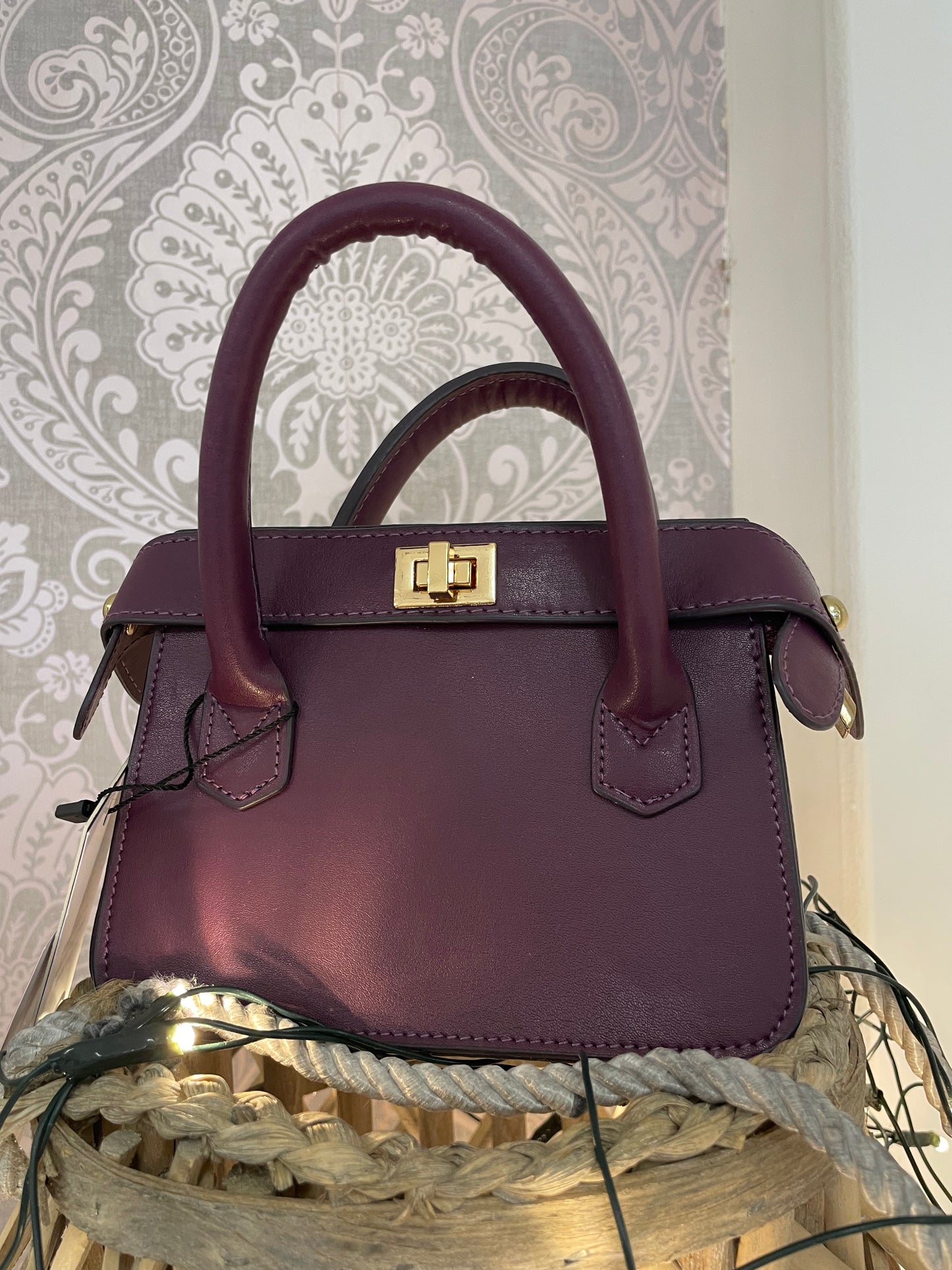 Mini Burgandy Bag