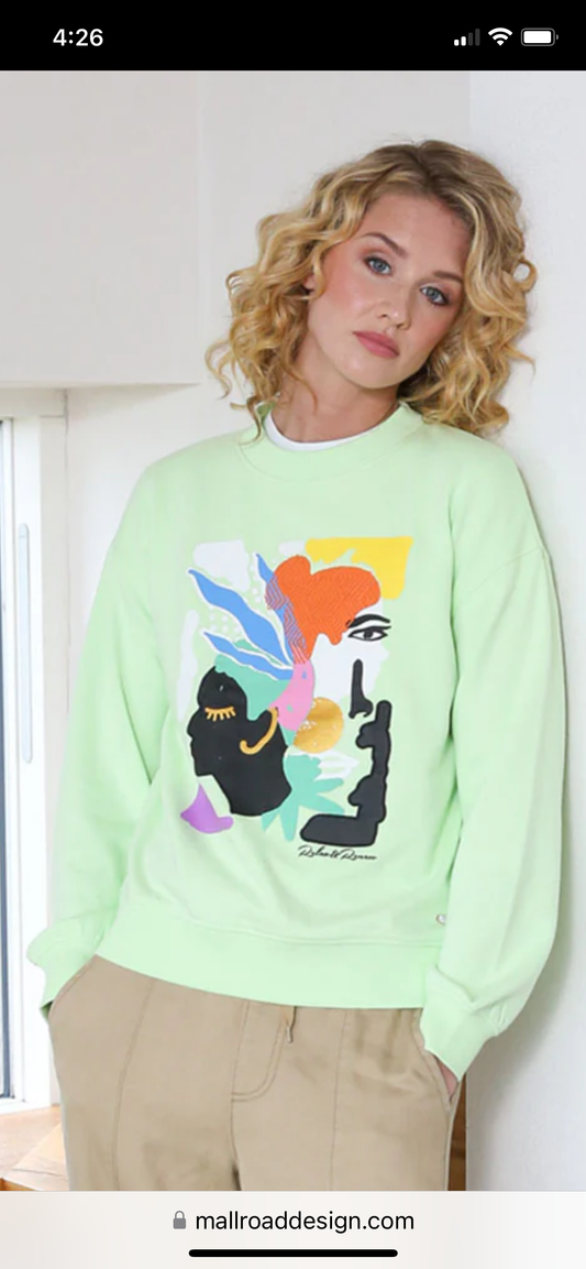 Relax & Renew Alex Sweatshirt Pale Green