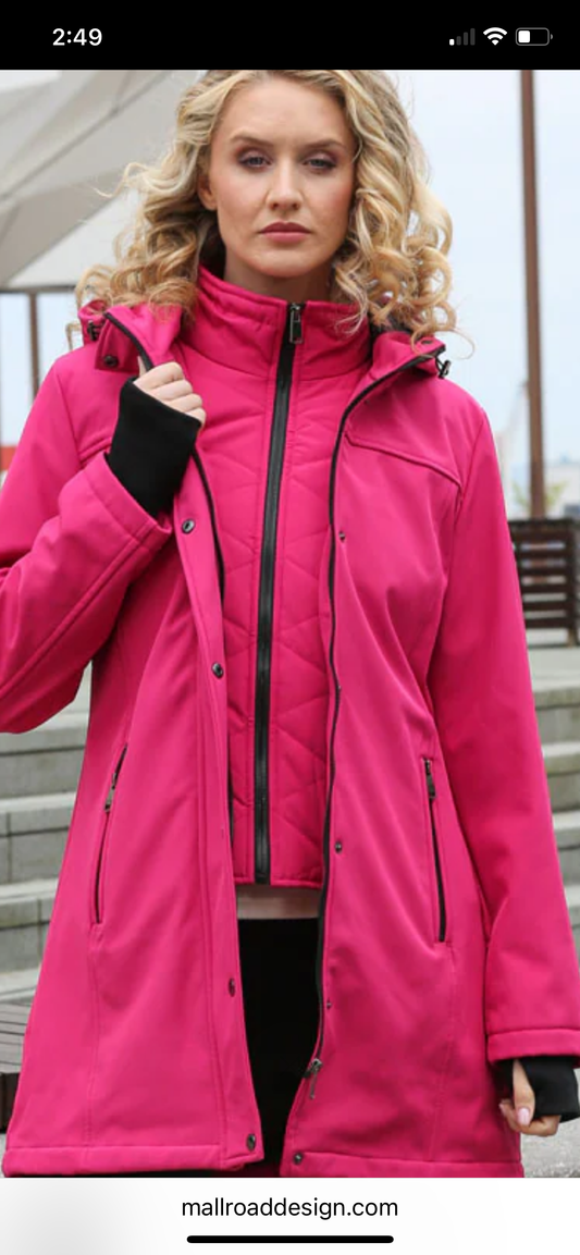 Camilla Coat Cerise Pink