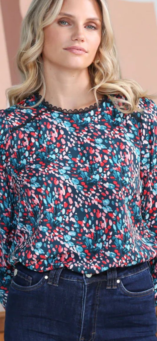 Sade Rant & Rave Top Teal