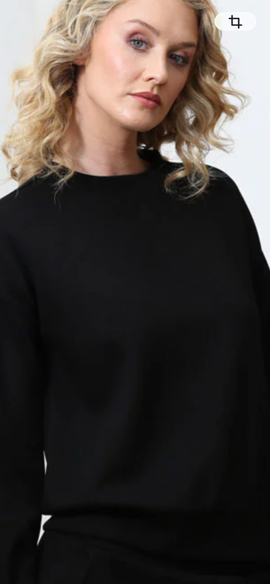Relax and Renew Penny Sweater in Black